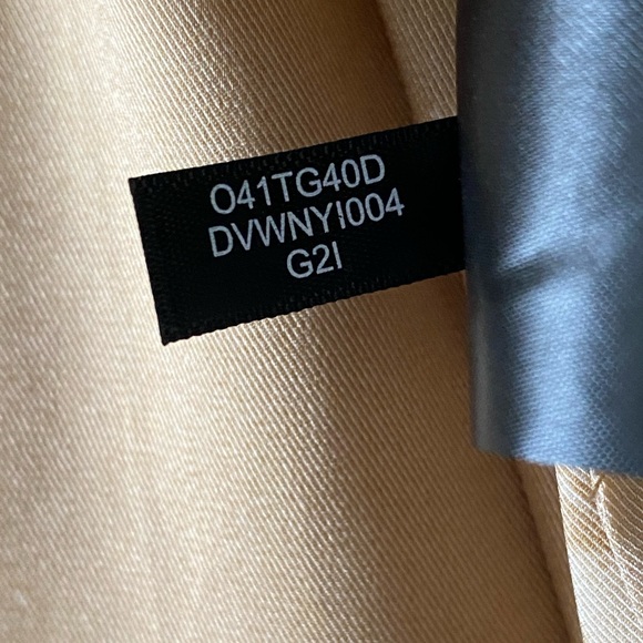 ✨NWT✨Donna Karan New York | Gold Satin Zipper/Gathered Neckline Blouse Sz XL - Picture 12 of 14